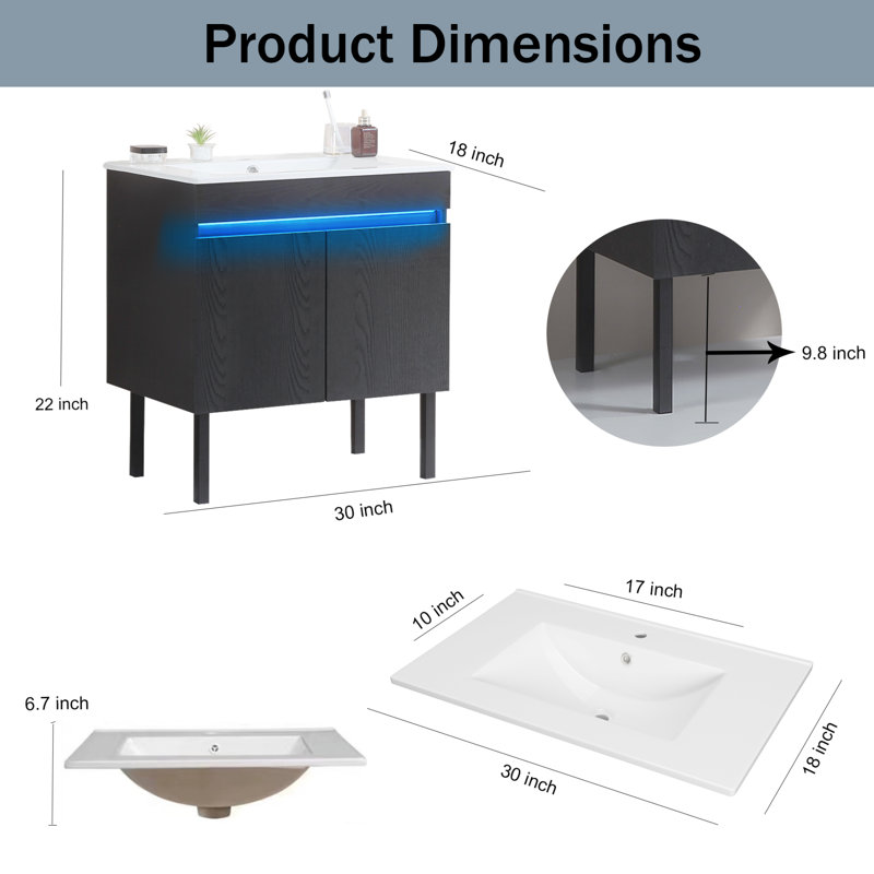 Rangement pour salle de bain Audryanna