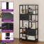 151 H X 72 W Corner Shelf Unit Wooden Bookcase for Living Room-2077592189