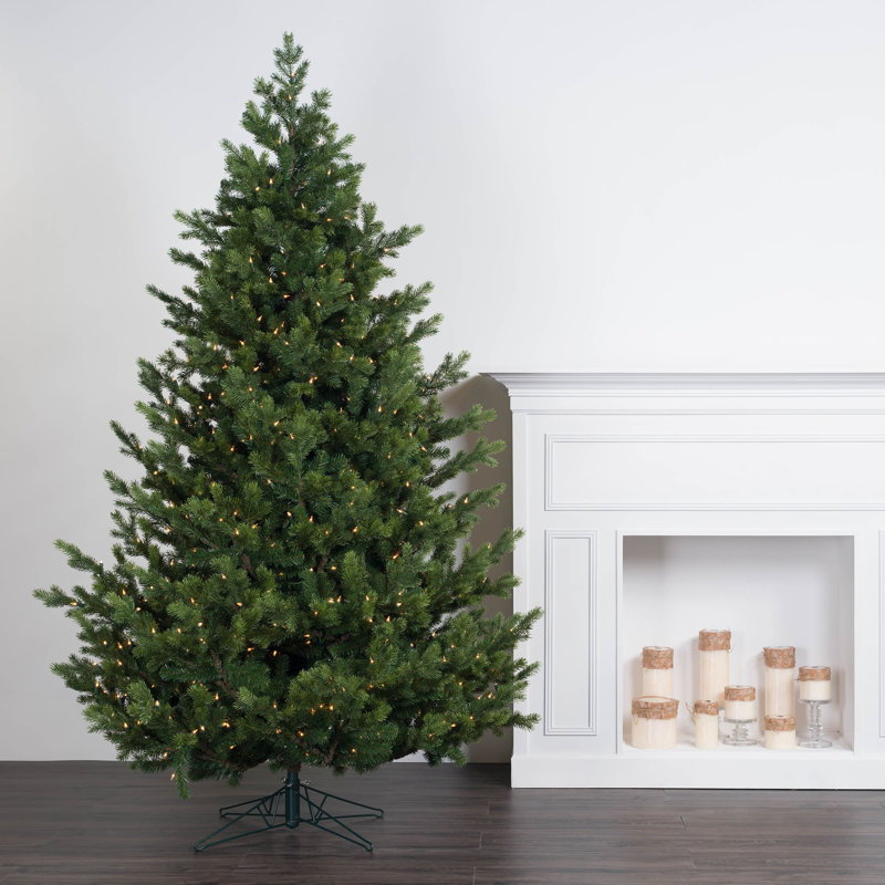 Eagle Frasier Artificial Christmas Tree Warm White Dura-lit® LED Lights with Stand, 6.5' H x 49" W, Pre-Lit