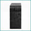 Table basse rétro noire antique avec silhouette arrondie - 2 tiroirs pour le rangement de l'entrée / bureau à domicile-289718208