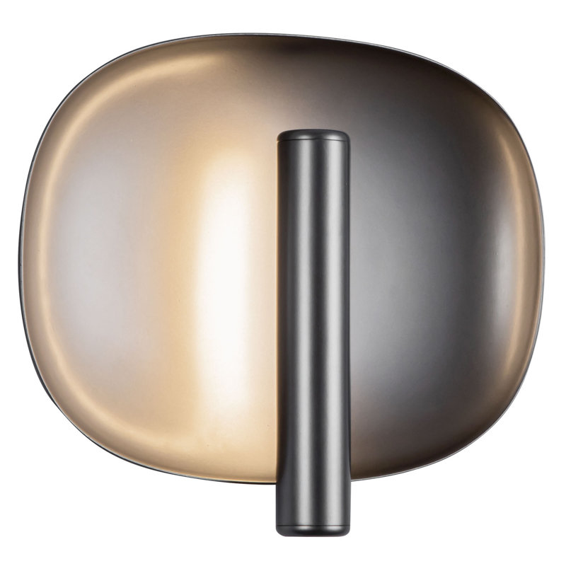 Lustre 9-in White dimmable LED Wall Sconce, Silver
