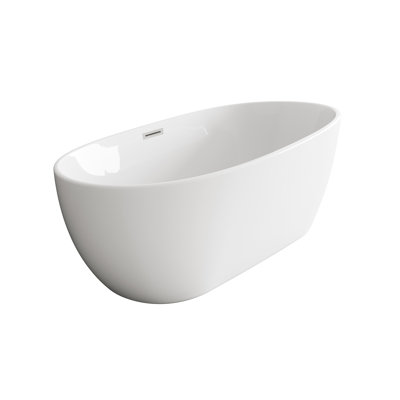 Hudepohl 54'' x 29'' Soaking Acrylic Bathtub