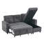3 Seater Fabric Sofa Bed-1230688038