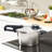 Fissler Vitavit Premium Pressure Cooker and Skillet 2 Piece Set, 6.3 Quart and 2.6 Quart with Steamer Insert and Tripod