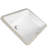 Nantucket Sinks Great Point 14.25'' Vitreous China Rectangular Bathroom Sink with Overflow-4095030