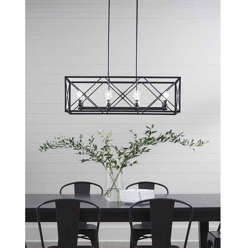 Maly 8 - Light Matte Black Kitchen Island Pendant