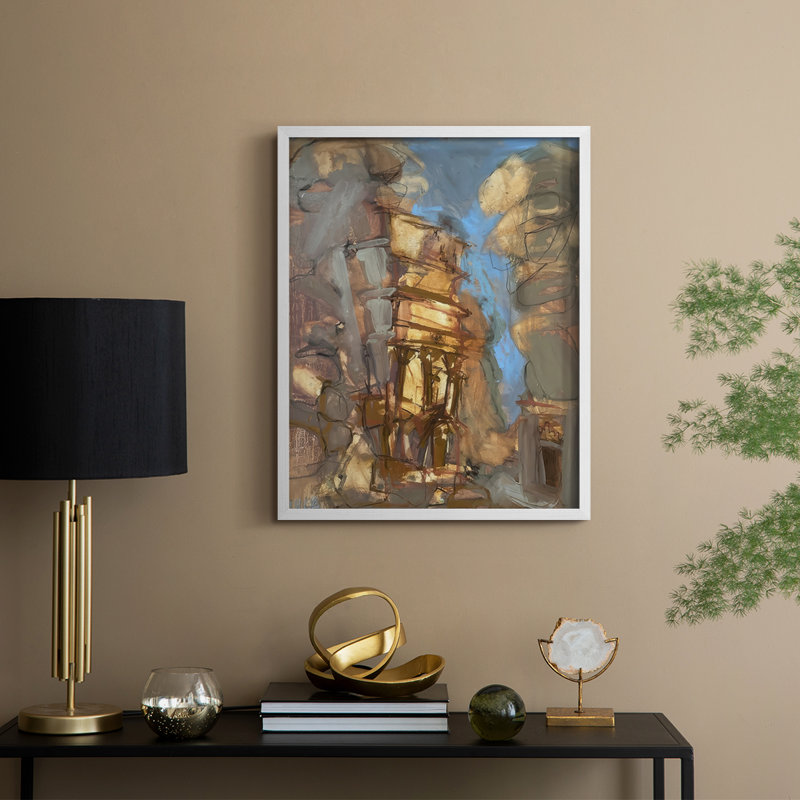 Safe Passage Framed Print - Solid Wood, 21" H x 17" W, White Framed