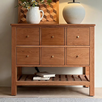 Armoire d'appoint compacte à poignée en métal