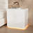 Modern Glossy Nightstand With Soft-Glow LED Base