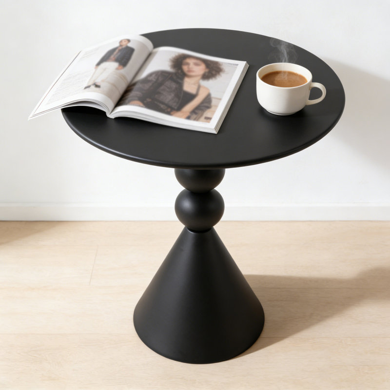 Small End Table, Side Table, Black