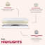 9 po Matelas double à ressorts ensachés avec housse confortable et à ressorts haute densité, mousse pour un sommeil relaxant, look contemporain