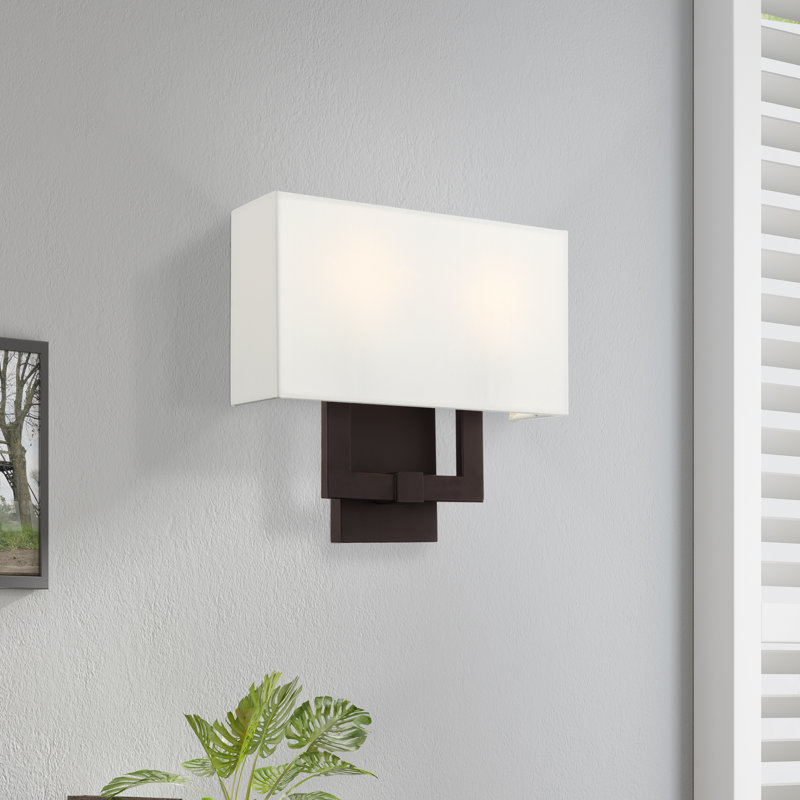 Alireza Flush Mounted Sconce, Bronze, 12.5" H x 13" W x 3.875" D