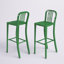 Commercial Grade Metal Indoor-Outdoor Stool with Vertical Slat Back-1824115532-1824115529