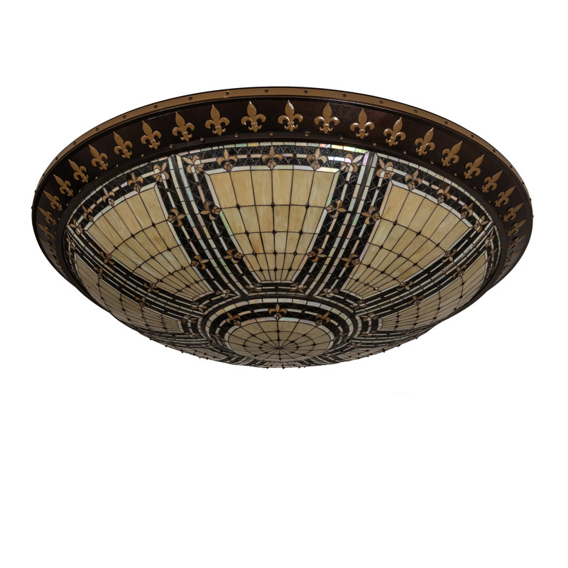 Plafonnier encastré 12 lumières 75,5 po Fleur-de-lis