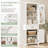 Terrazzo Multi-Functional Bathroom Storage Cabinet – Adjustable Shelves, Ample Space, Easy Installation  Product Description-2029670850