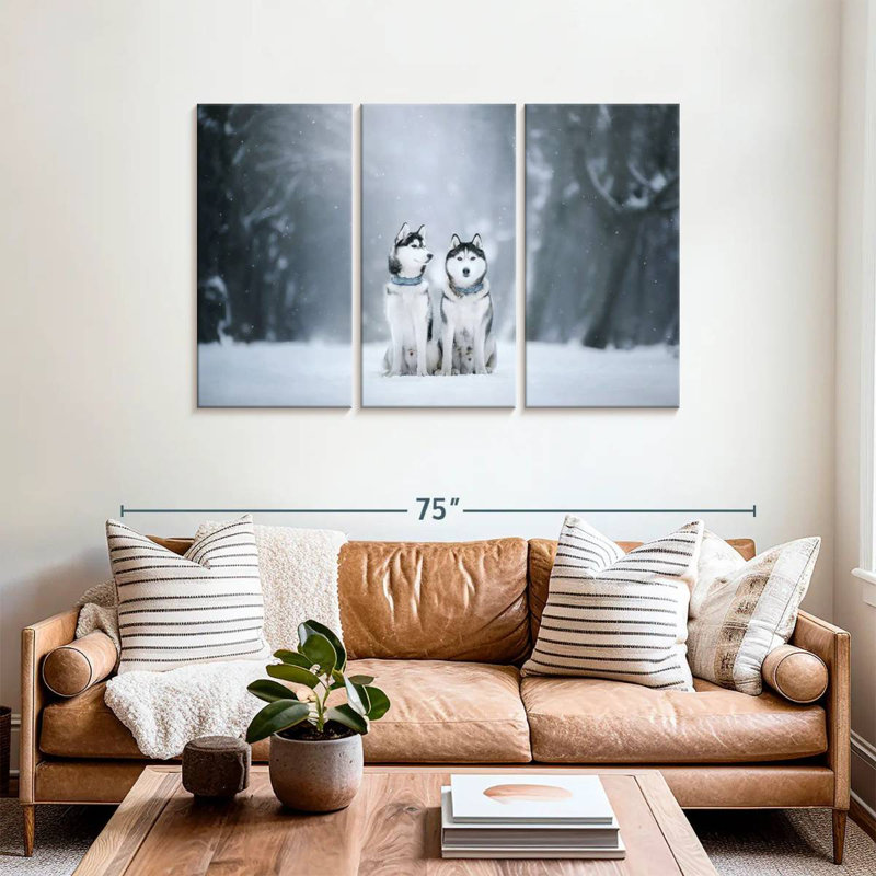 Brampt Husky Buddies, 36" H x 57" W