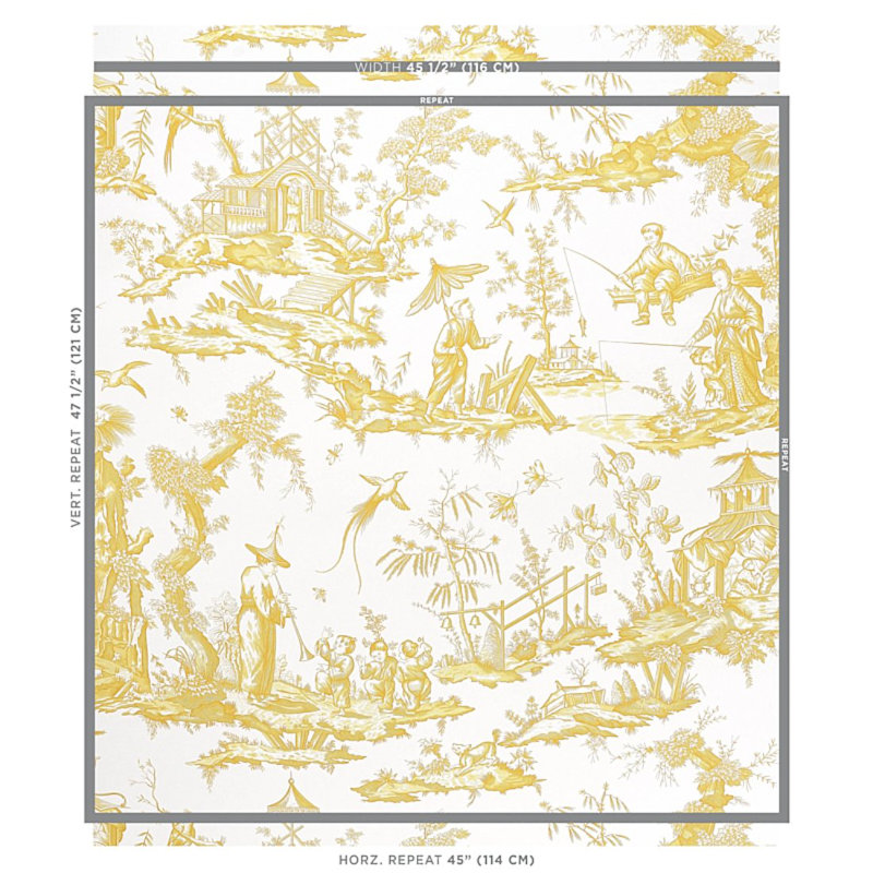 Papier peint Shengyou Toile, Jaune
