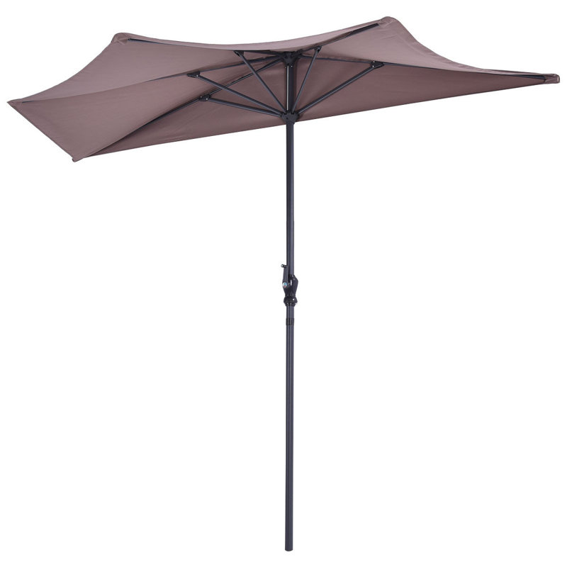 Parasol de marché 8 pi Salazar, Brun clair