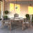 The Outdoor Courtyard Dining Set Includes A Square Table And 4 Beautifully Designed Dining Chairs With Armrests. It Fully Embodies Noble Taste And Attention To Guests, Making It An Ideal Choice For Hosting Guests At Home.-1949657316
