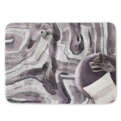 Jennipher Microfiber / Microsuede Non-Slip Bath Mat