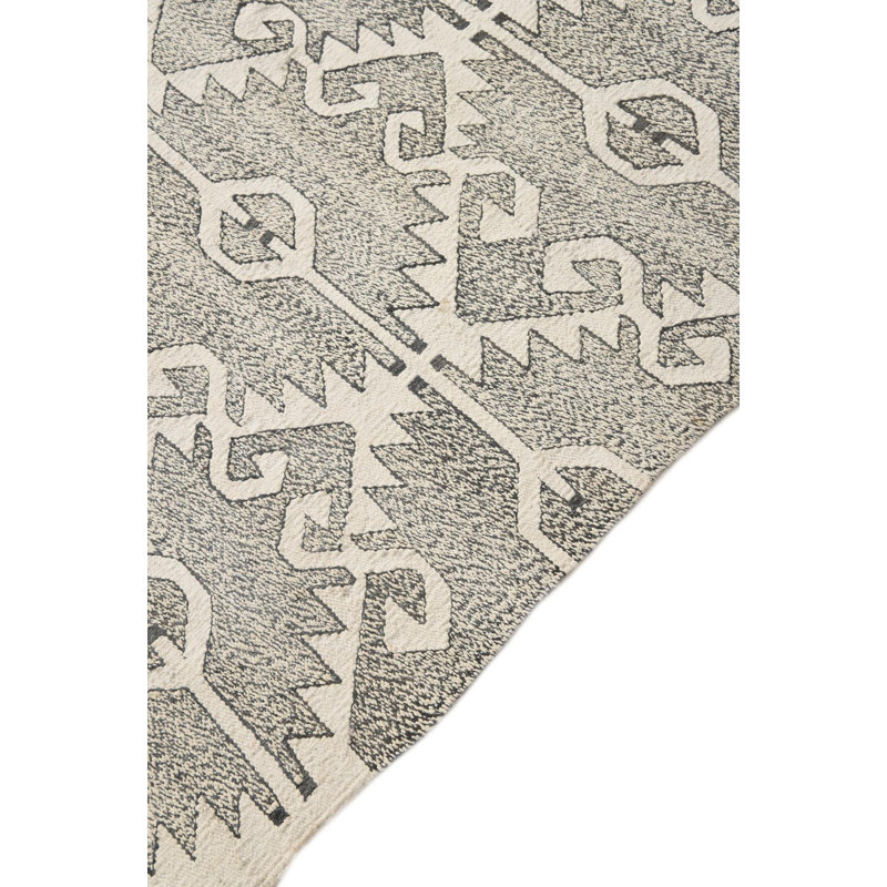 Tapis noir et blanc Otero