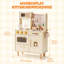 Wooden Kitchen Playset for Kids, Pretend Play Kitchen with Microwave, Sink, Oven, Chalkboard & Plant Kits-119832526