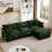  102 Inch Modular L-Shaped Sectional Sofa , 3-Seater Chenille Cloud Couch with Movable Ottoman , DIY Combination, Comfy Upholstered Set for Living Room-1563663421-1559753769