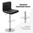 Ashanni Swivel Upholstered Adjustable Height Counter Stool-506546905