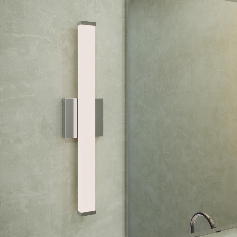 Phase 6.1 Collection 24" 5CCT Integrated LED Polished Chrome Linear Vanity Light, Polished Chrome, 24"