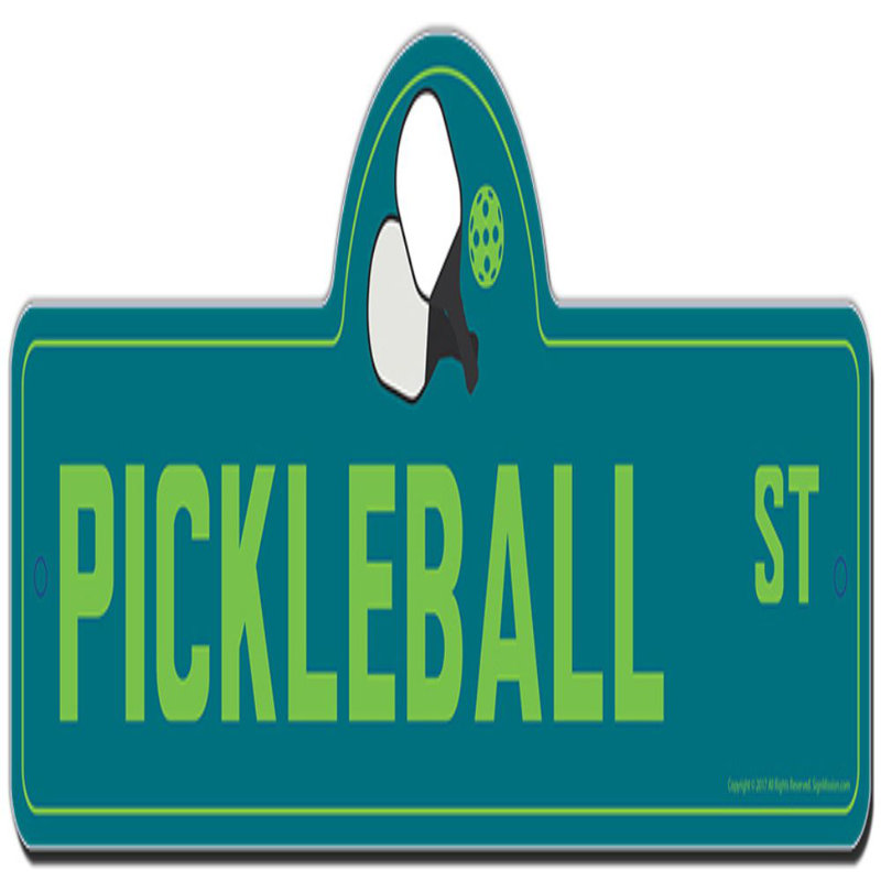 Plaque de rue Pickleball