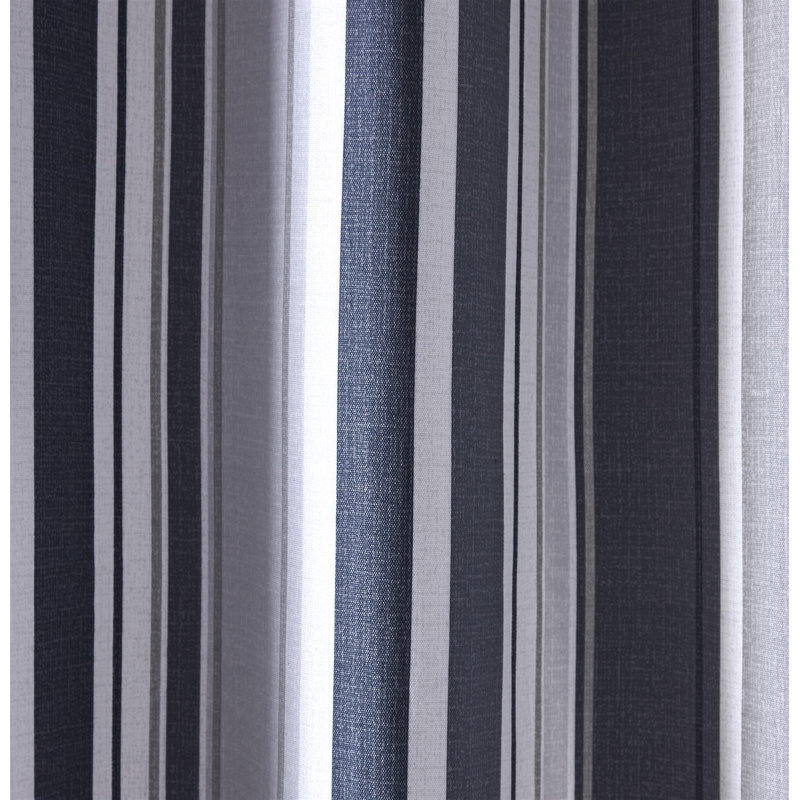 Room Darkening Curtain Panel Pair, 168 W x 229 D cm, Charcoal