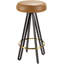 Oberon Upholstered Bar Stool with Metal Frame