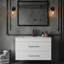 Meuble-lavabo mural blanc brillant-1334502286