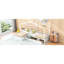 Lit plateforme simple avec 3 tiroirs de rangement blancs et de taille fascinante, solides et confortables-1925565689