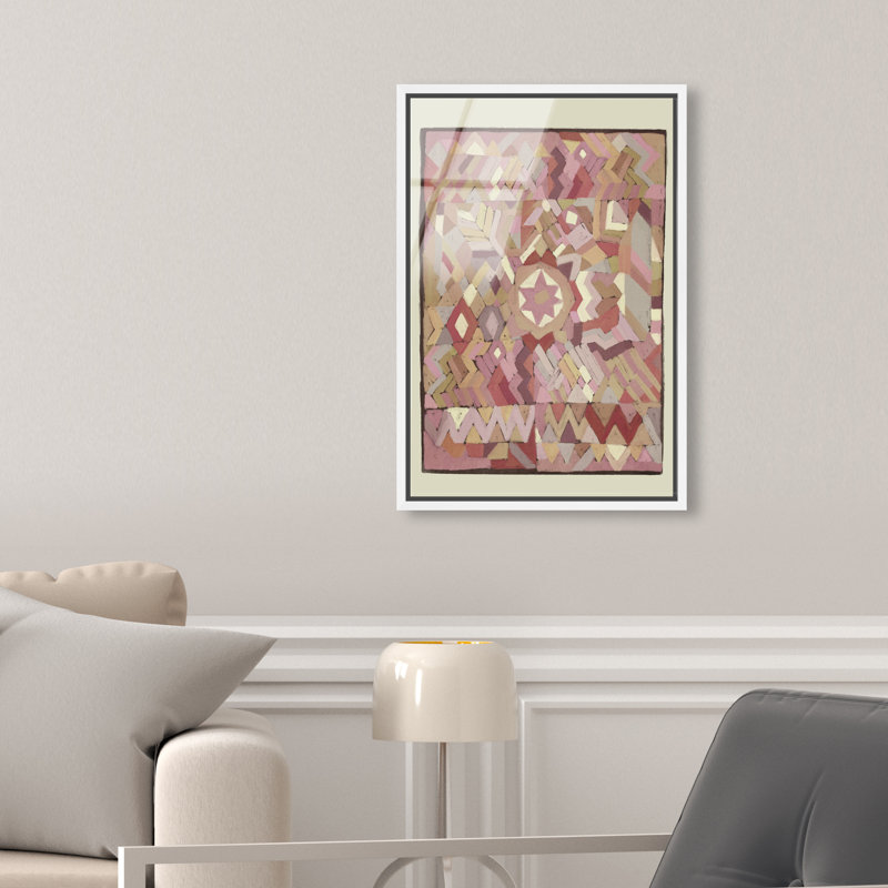 Tapestry Boehme Print by Oliver Gal, 55"H x 37"W, White Floater Frame
