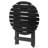 18.In Round Patio Folding Wood Side Table-2110701185