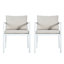 Chaise de salle à manger d'extérieur en aluminium avec coussins hydrofuges Aurevia-1870067043