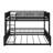 Full XL Over Queen Floor Bunk Bed Frame With Ladder And Safety Guardrails-601248665
