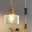 Luminaire suspendu en laiton 1 lumière
