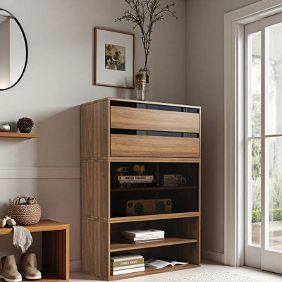 Armoire de rangement modulaire 3 pièces, armoire empilable, armoire de rangement multifonctionnelle avec combinaisons flexibles