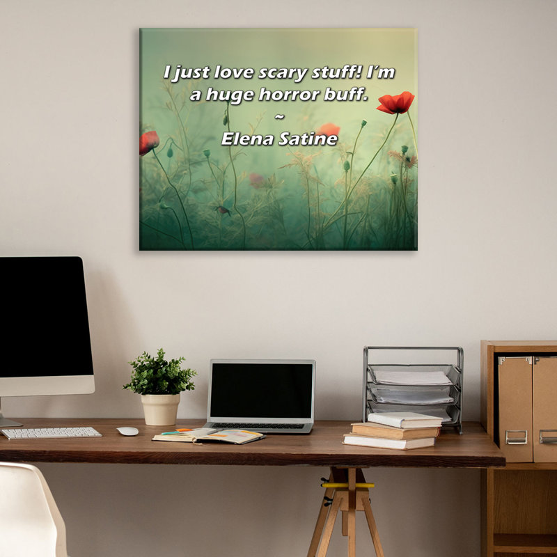 «Artsy Quote» par Elena Satine, toile tendue avec châssis, H 17 po x l 24 po