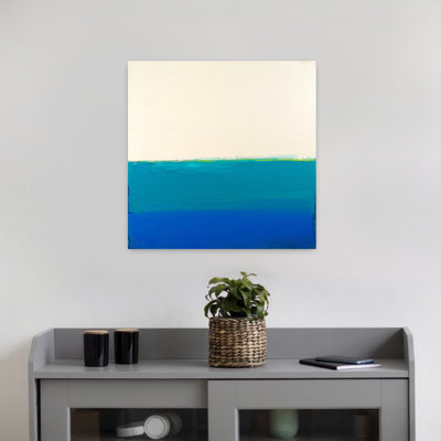 Art contemporain abstrait au-dessus et au-dessous