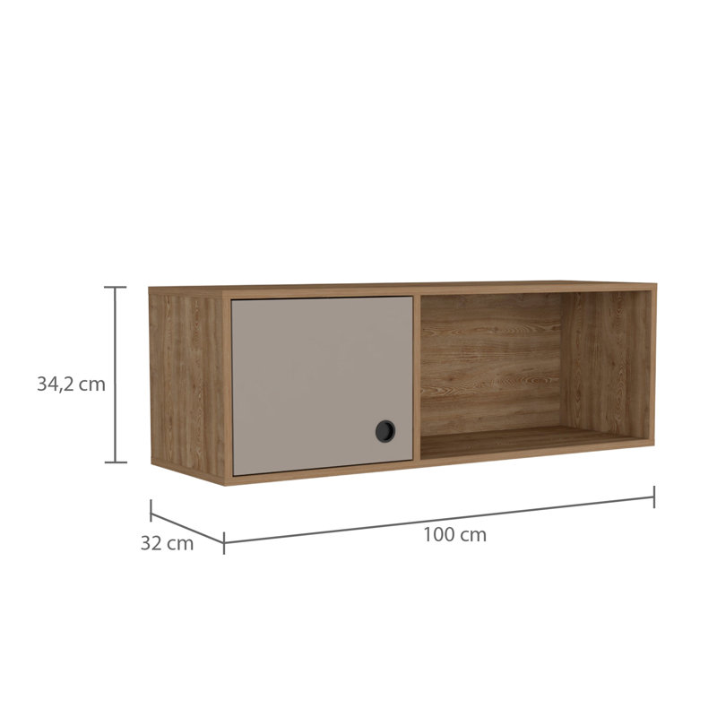 Wickley 100cm W Floating Bookcase