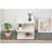White 2-layer simple household bookshelf