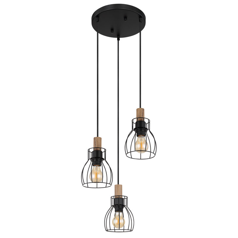 Ahzhane 3 - Light Matte Black Pendant
