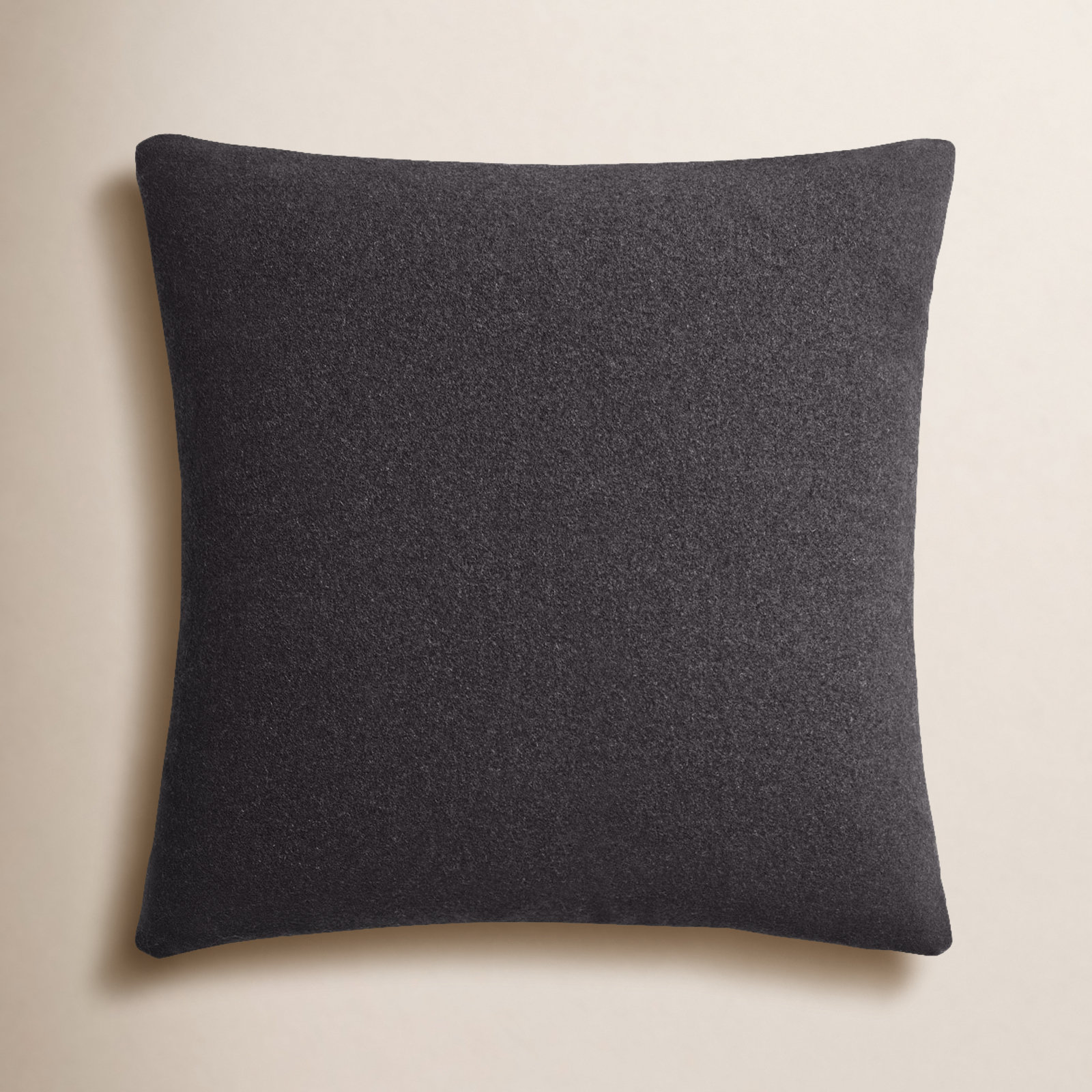 Signal Throw Pillow, Edwards Charcoal Crossweave, 24" x 24", Square