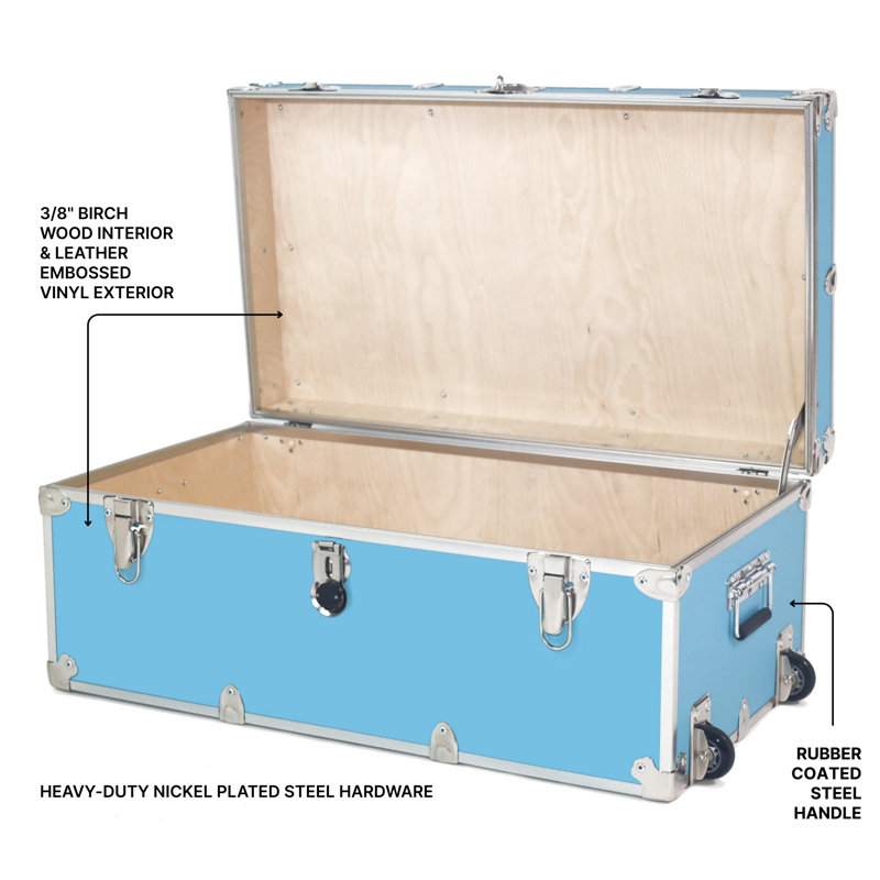 Grand coffre de rangement Essential, Bleu ciel