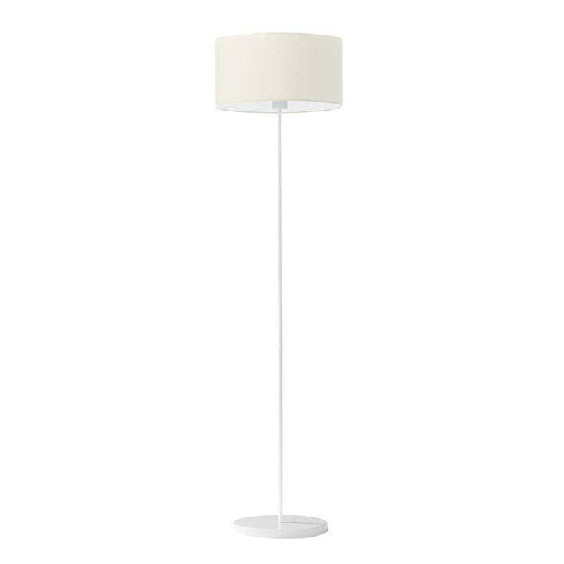 Askel 156 H cm Traditional Floor Lamp, Ecru, White