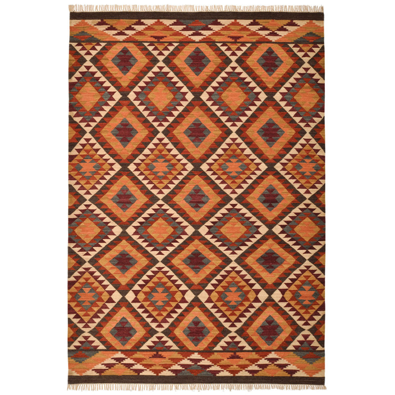 Keynot Striped Hand Woven Area Rug, Rectangle 75 x 120cm