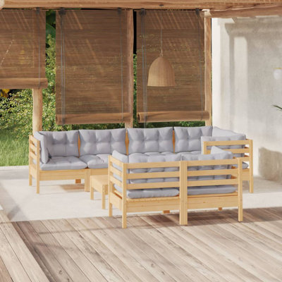 Shiebler 7 - Person Patio Conversation Set with Cushions